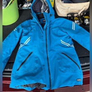 Like New KERRITS Blue Insulated and Heat Reflective Winter Barn Coat